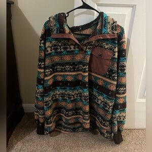Men's western style pullover